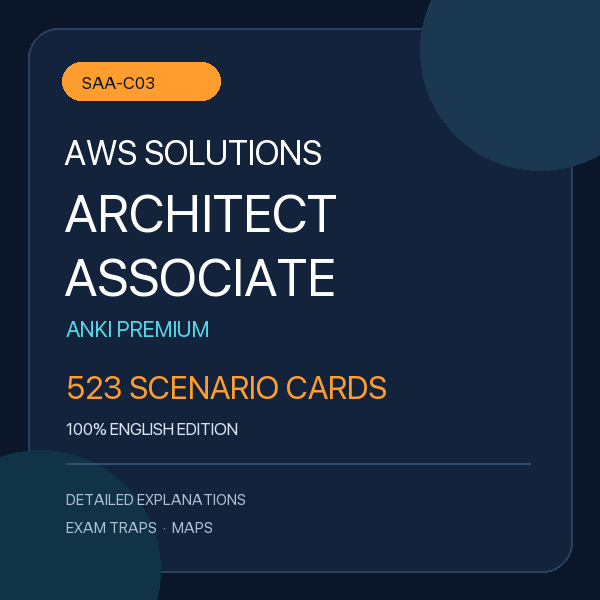 AWS Solutions Architect Associate Anki Deck Cover (100% English Edition)